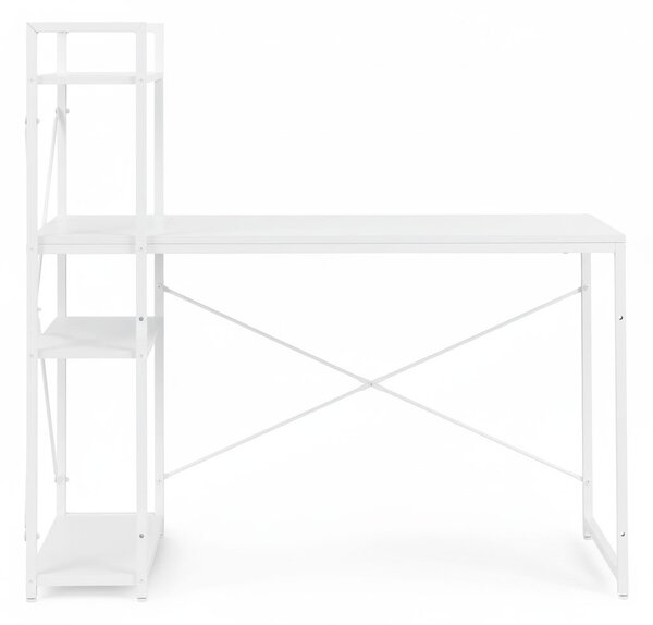 MODERNHOME Psací stůl s regálem MASON 120x60 cm bílý