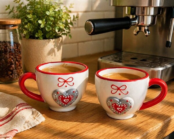 Hrnek keramický na espresso - srdce 2000620