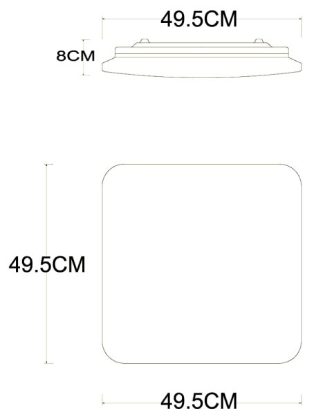 Globo 48413-40SH - LED Stm. stropní svítidlo EDDIE 40W/230V pr. 50 cm Tuya - DO