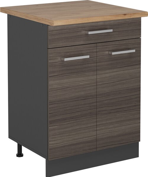 Spodní skříňka kuchyňské linky Vicco R-Line Ušlechtilá šedá 60 cm , PD Dub, Model 53545