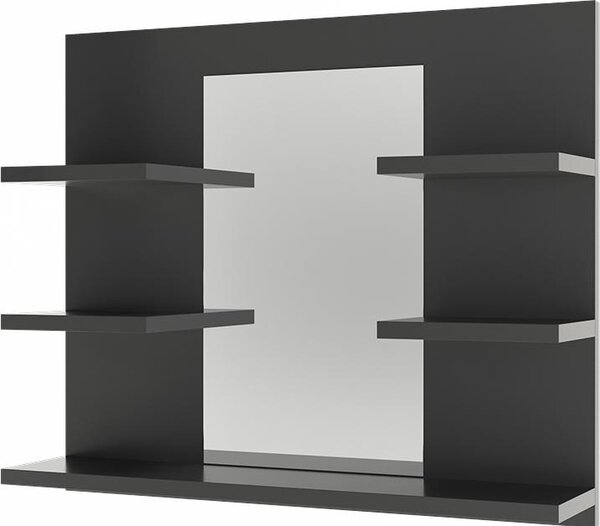 Koupelnová zrcadlová skříňka Vicco Wilbur Antracit 58.8 x 50 cm s policemi, Model 56240