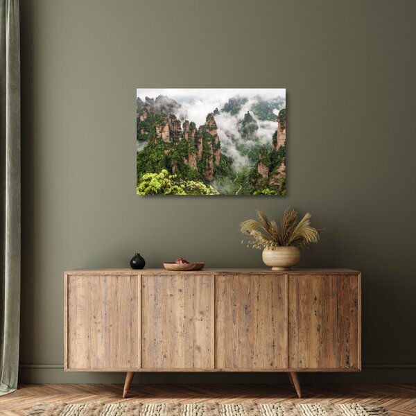 Skleněný obraz - Zhangjiajie National Park, Čína (70x50 cm)