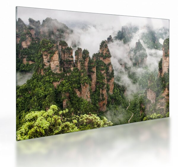 Skleněný obraz - Zhangjiajie National Park, Čína (70x50 cm)
