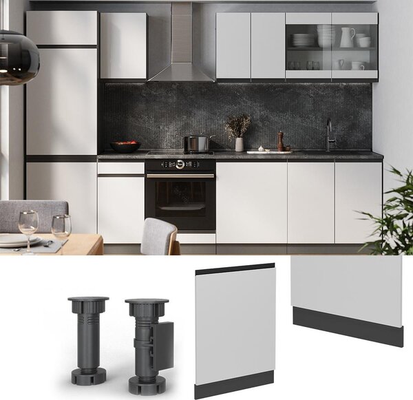 Čelní panel myčky Vicco R-Line Bílá 60 cm bez pracovní desky, Model 54617