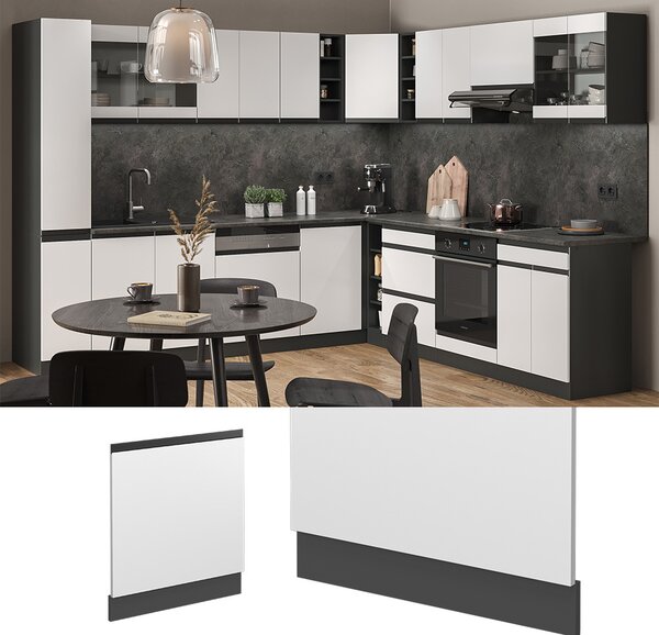 Čelní panel myčky Vicco R-Line Bílá 60 cm , PD Dub, Model 55122