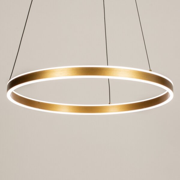 Závěsné kruhové LED svítidlo nad jídelní stůl Delta Maximus Gold 60 (LMD)