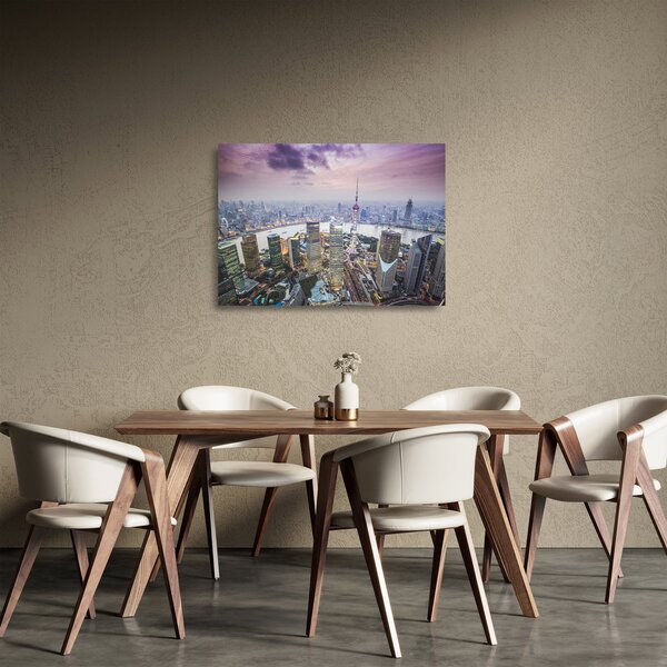 Skleněný obraz - Shanghai, Čína (70x50 cm)