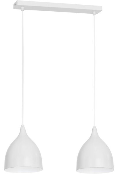 Lustr na lanku NOAK 2xE27/15W/230V bílá