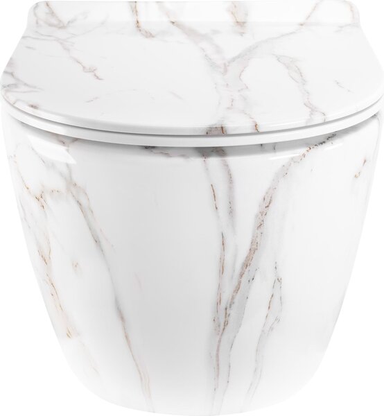 Závěsná Záchodová Mísa REA CARTER TORNALDO AIAX SHINY White