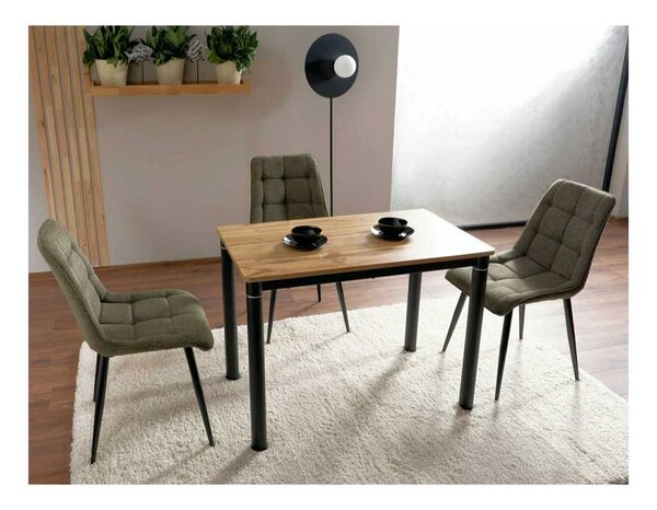 Jídelní stůl Damar W 100 x 60 cm, dub artisan / černá