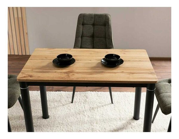 Jídelní stůl Damar W 100 x 60 cm, dub artisan / černá