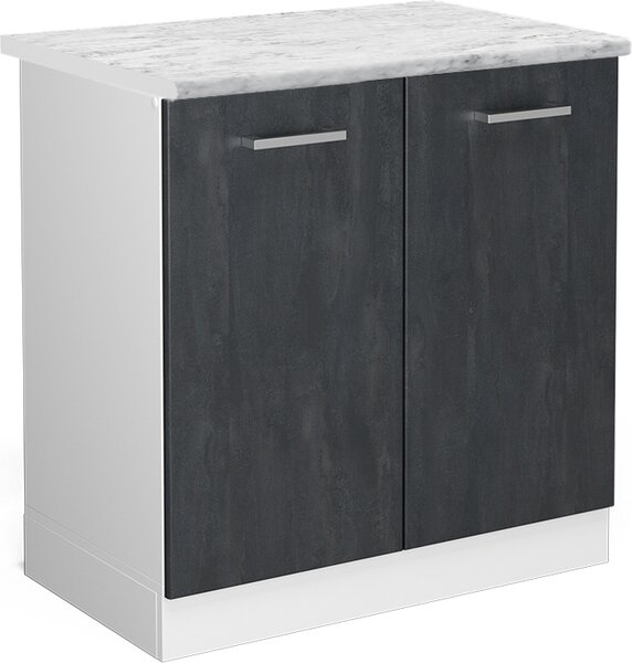 Skříňka pod dřez Vicco R-Line Černý beton 80 cm PD Mramor, Model 47625