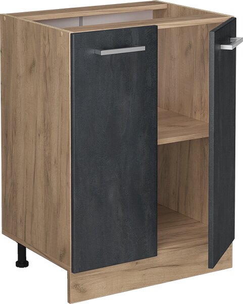 Spodní skříňka kuchyňské linky Vicco R-Line Černý beton 60 cm bez pracovní desky, Model 47511