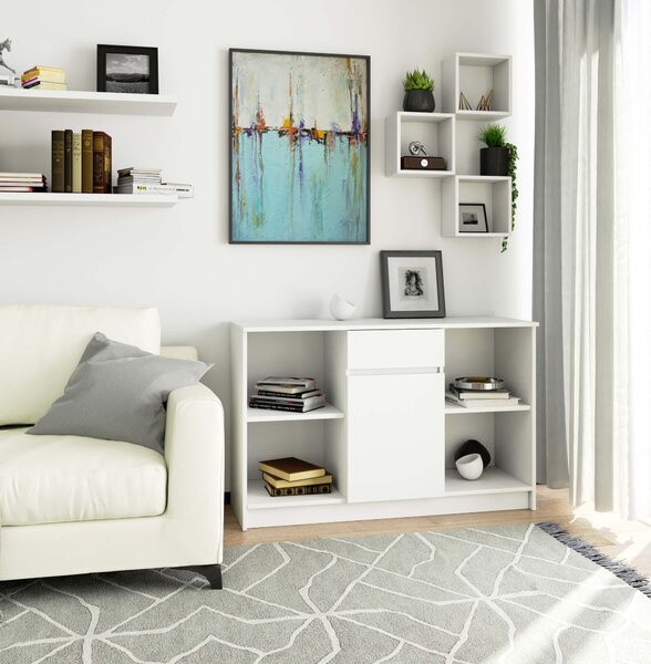 Ak furniture Komoda B-17 120 cm bílá