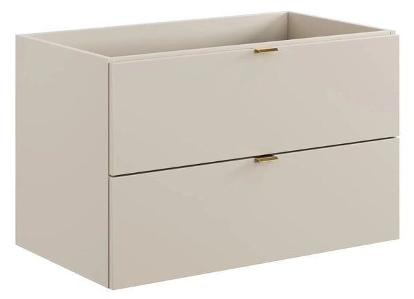 Comad Závěsná skříňka pod umyvadlo Dalia Cashmere s deskou 100 cm kašmírová