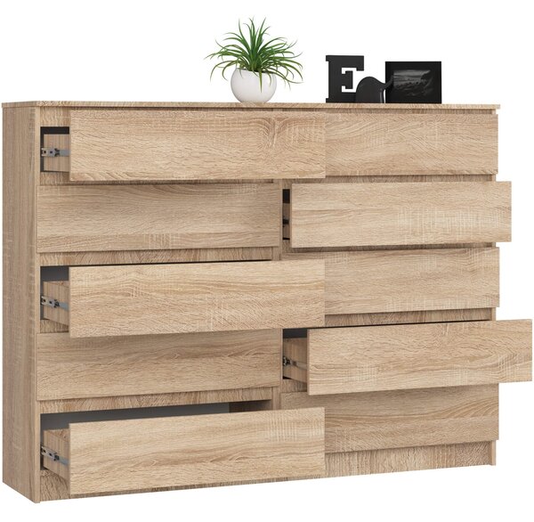 Ak furniture Komoda Rollo K 160 cm dub sonoma