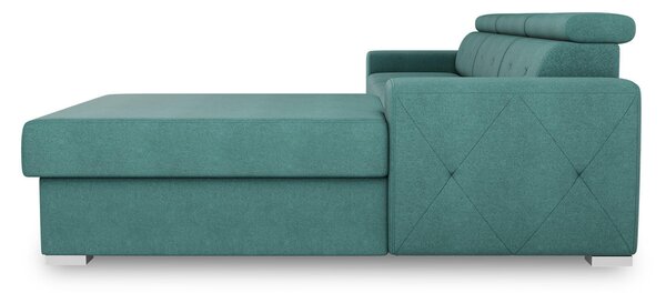 ROHOVÁ ROZKLÁDACÍ POHOVKA, textil, zelená MID.YOU - Rozkládací sedačky, Online Only