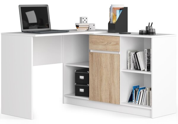 Ak furniture Komoda B-17 120 cm bílá/sonoma