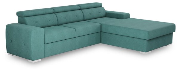 ROHOVÁ ROZKLÁDACÍ POHOVKA, textil, zelená MID.YOU - Rozkládací sedačky, Online Only
