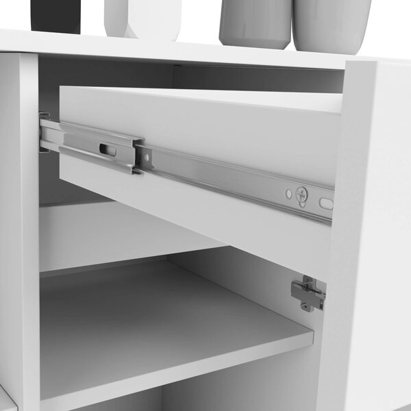Ak furniture Komoda B-17 120 cm bílá
