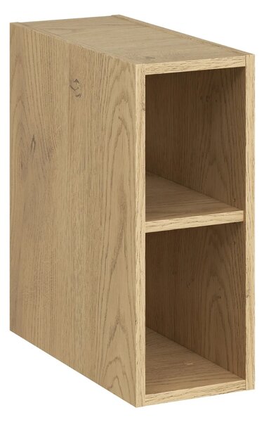 Comad Závěsná skříňka pod umyvadlo Aster Nordic s deskou a regálem 80 cm bílá/dub cremona