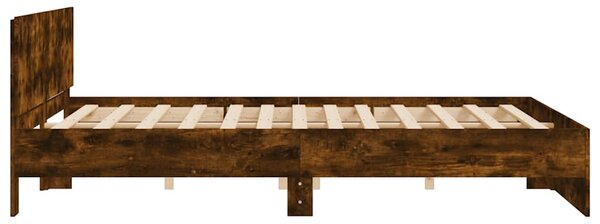 Rám postele s čelem kouřový dub 180 x 200 cm 3207466