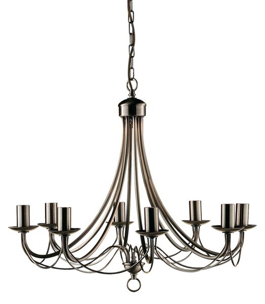 Searchlight 6348-8AB Závěsný osmiramenný lustr MAYPOLE patina