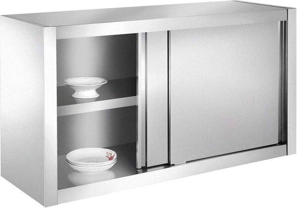 Bc-elec - SSC100 Kuchyňská skříňka, nerezová nástěnná skříňka 100x40x60cm ideální pro restaurace, kuchyně, jídelny