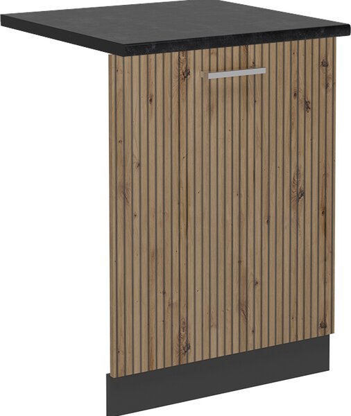 Čelní panel myčky Vicco R-Line Řemeslný dub 60 cm , PD Antracit, Model 55139