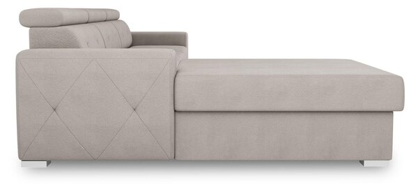 ROHOVÁ ROZKLÁDACÍ POHOVKA, textil, krémová MID.YOU - Rozkládací sedačky, Online Only