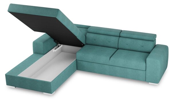 ROHOVÁ ROZKLÁDACÍ POHOVKA, textil, zelená MID.YOU - Rozkládací sedačky, Online Only