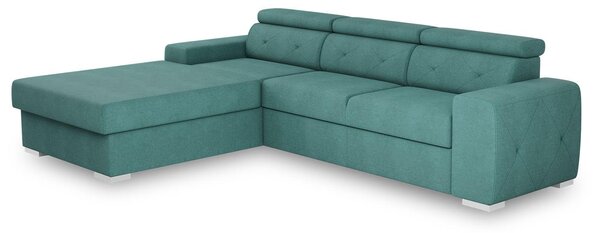 ROHOVÁ ROZKLÁDACÍ POHOVKA, textil, zelená MID.YOU - Rozkládací sedačky, Online Only