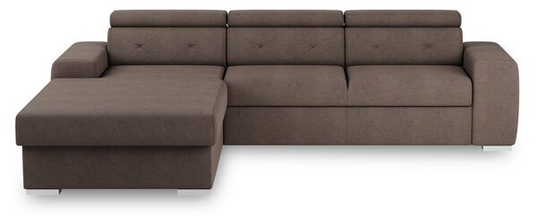 ROHOVÁ ROZKLÁDACÍ POHOVKA, textil, hnědá MID.YOU - Rozkládací sedačky, Online Only