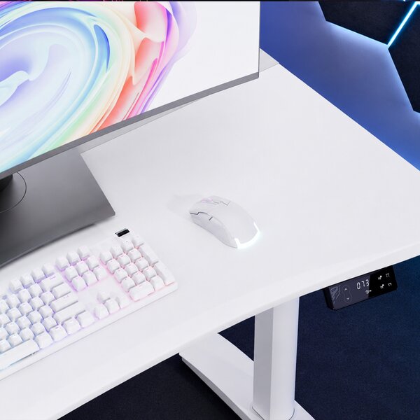 Bílý elektrický herní stůl Diablo X-Forge 1600