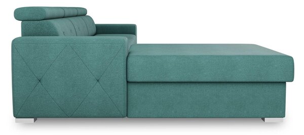 ROHOVÁ ROZKLÁDACÍ POHOVKA, textil, zelená MID.YOU - Rozkládací sedačky, Online Only