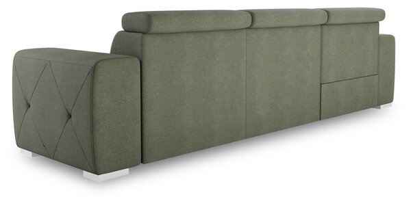 ROHOVÁ ROZKLÁDACÍ POHOVKA, textil, olivově zelená MID.YOU - Rozkládací sedačky, Online Only