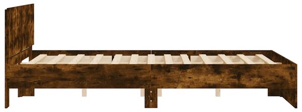 Rám postele s čelem kouřový dub 150 x 200 cm 3207480