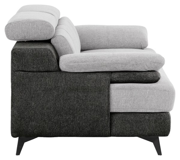 DVOUMÍSTNÁ POHOVKA, textil, barvy grafitu, barvy stříbra Livetastic - Pohovky, Online Only