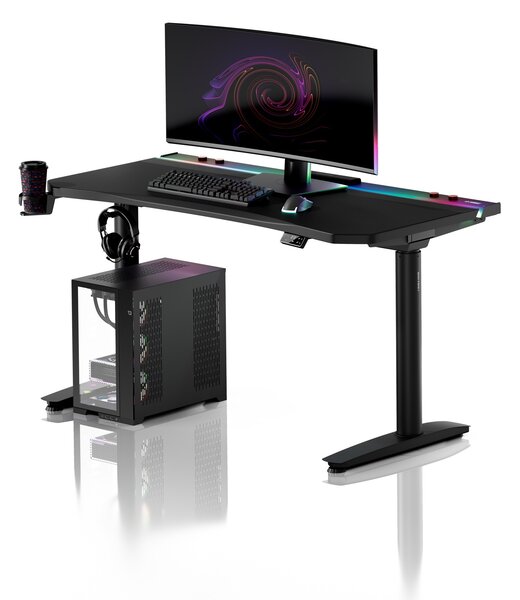 Černý elektrický herní stůl Diablo X-Forge 1400