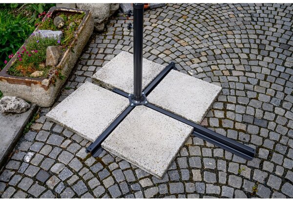 Zahradní skládací slunečník SOLIMARE 300 cm, modrý