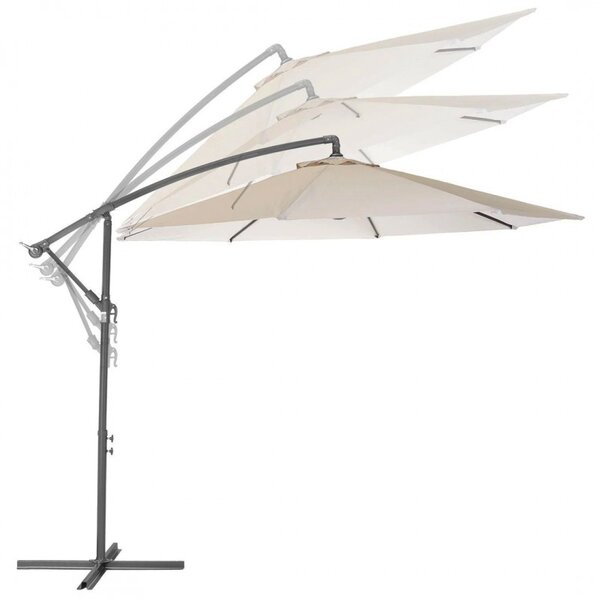 Zahradní skládací slunečník SOLIMARE 300 cm, modrý