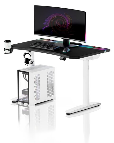 Černobílý elektrický herní stůl Diablo X-Forge 1200