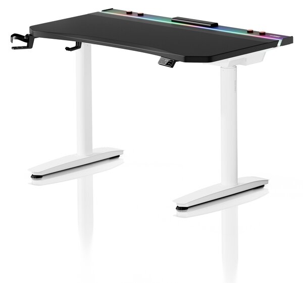 Černobílý elektrický herní stůl Diablo X-Forge 1200