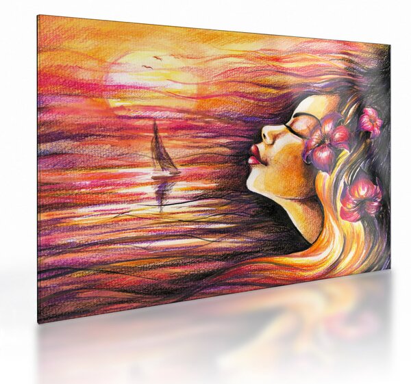 Skleněný obraz - Vzpomínky na léto (70x50 cm)