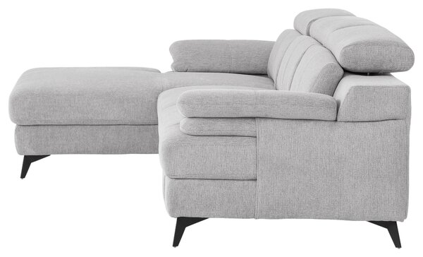ROHOVÁ SEDAČKA, textil, barvy stříbra Livetastic - Sedací soupravy, Online Only