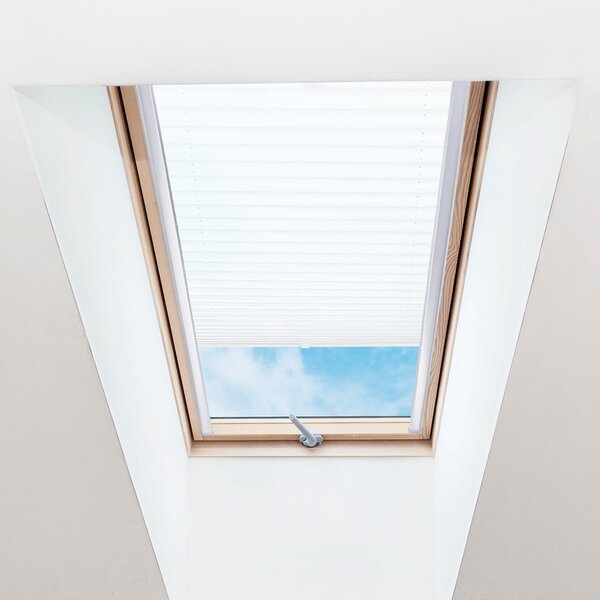 FOA Plisé roleta na střešní okna, Průsvitná, Bílá, P 001 , 20 x 60 cm