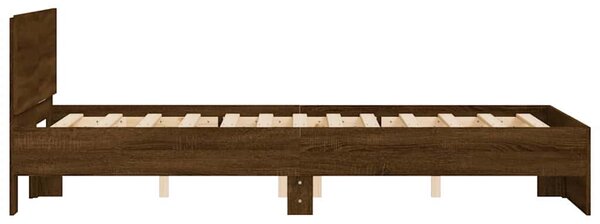 Rám postele s čelem hnědý dub 135 x 190 cm 3207510