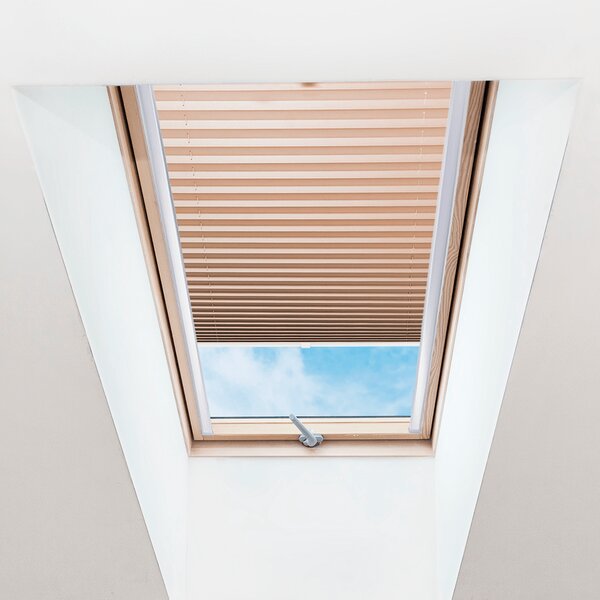 FOA Plisé roleta na střešní okna, Průsvitná, Cappuccino, P 005 , 20 x 60 cm