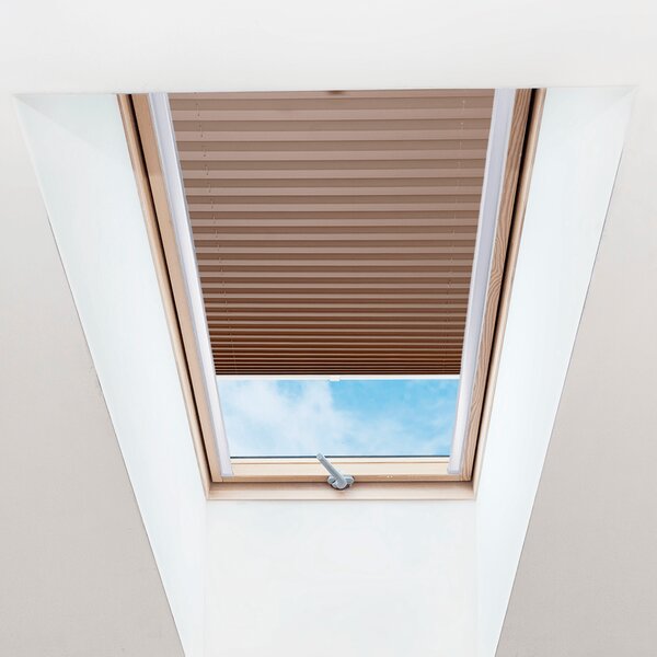 FOA Plisé roleta na střešní okna, Průsvitná, Skořicová, P 006 , 20 x 60 cm