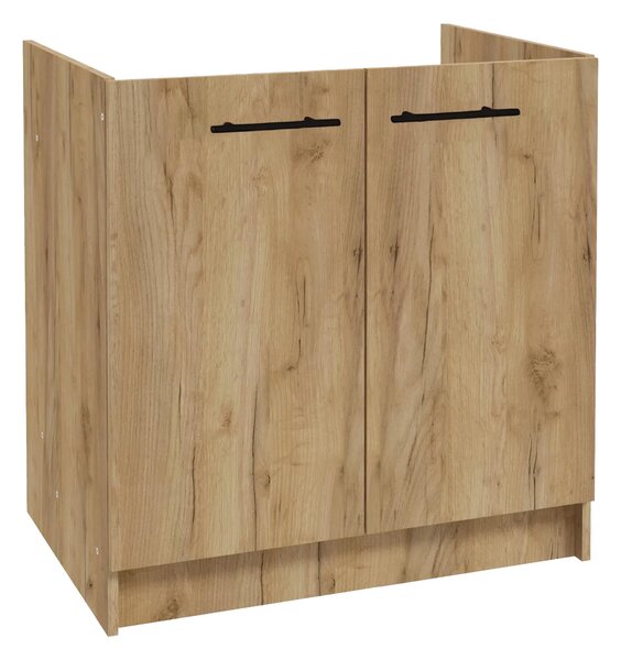 Stamar | Kuchyňská skříňka, pro dřez, 80 cm, zlatý dub